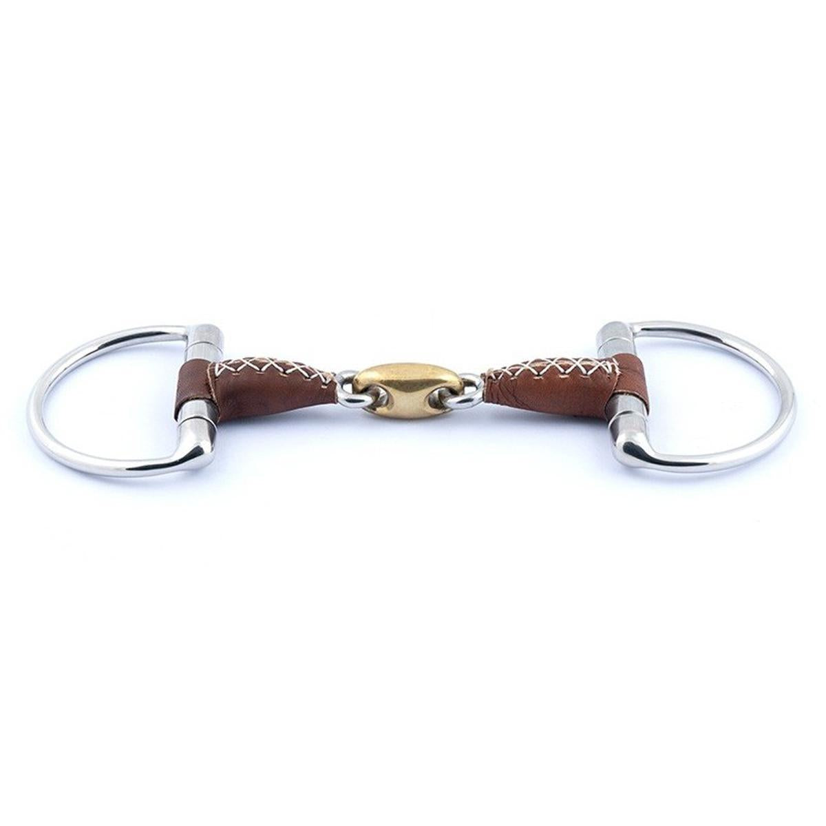 Jump'in Leather Covered Eggbutt Bit