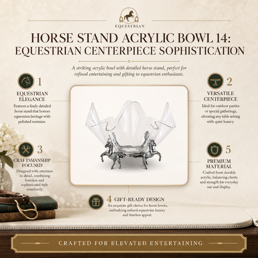 Arthur Court Designs - Horse Stand Acrylic Bowl 14