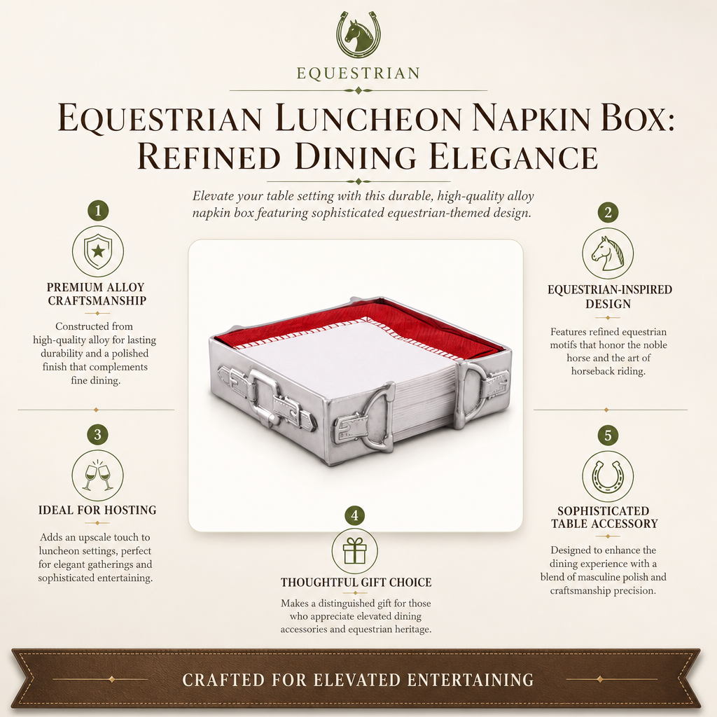 Arthur Court Designs - Equestrian Luncheon Napkin Box