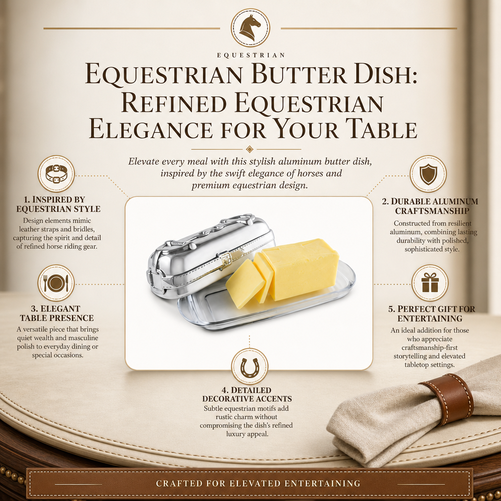 Arthur Court Designs - Equestrian Butter Dish