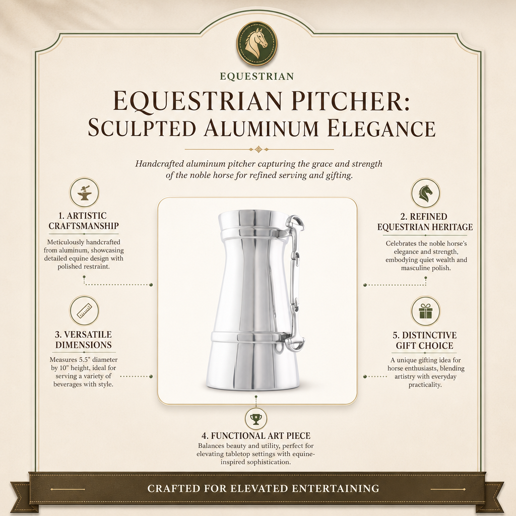 Arthur Court Equestrian Pitcher