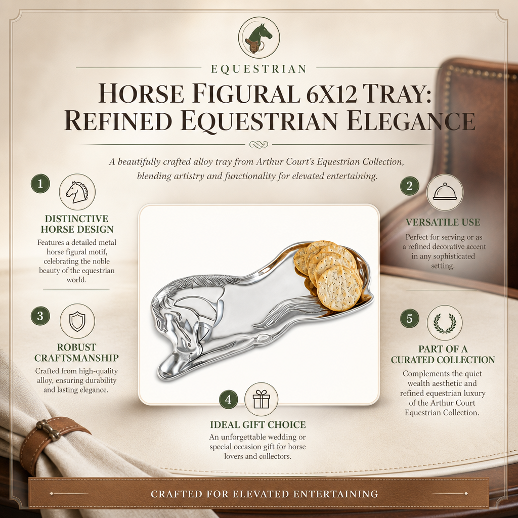 Arthur Court Designs - Horse Figural 6X12 Tray