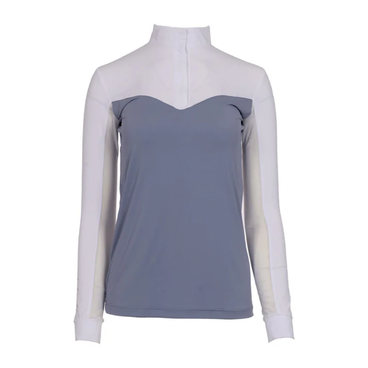 Dapplebay Women's Lady 1/4 Zip Long Sleeve Show Shirt
