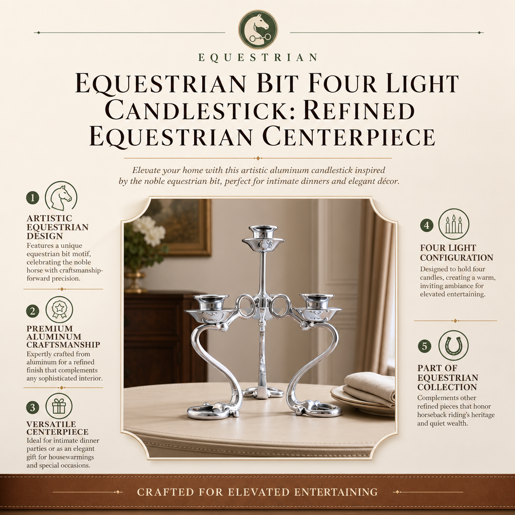 Arthur Court Deisgns - Equestrian Bit Four Light Candlestick