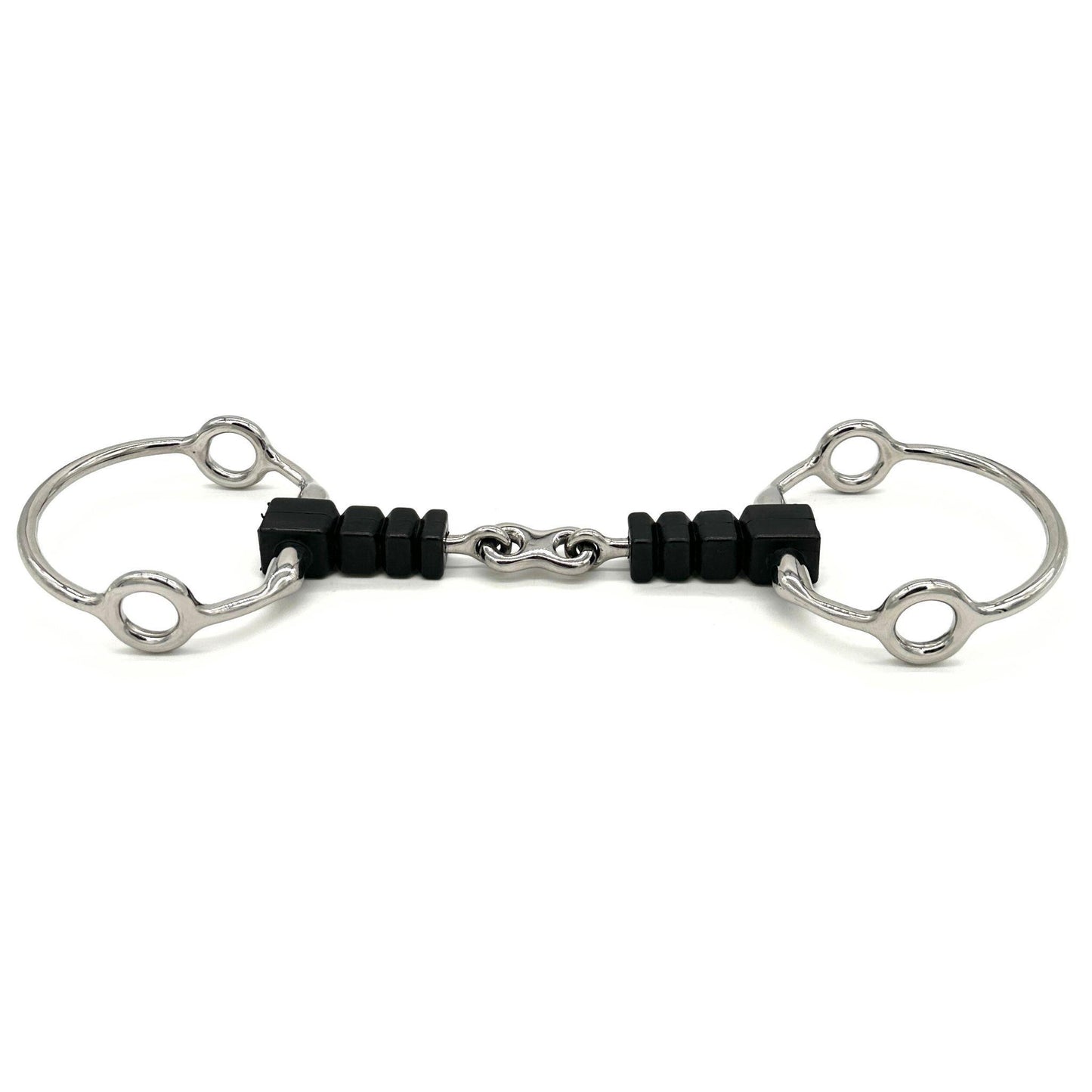 AJR Rubber Block With French Link Fixed Gag Bit