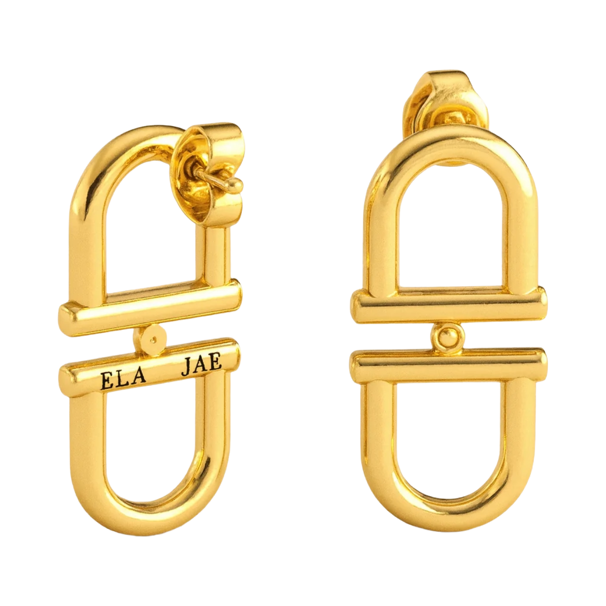 Ela Jae Back to Back Stirrup Earrings
