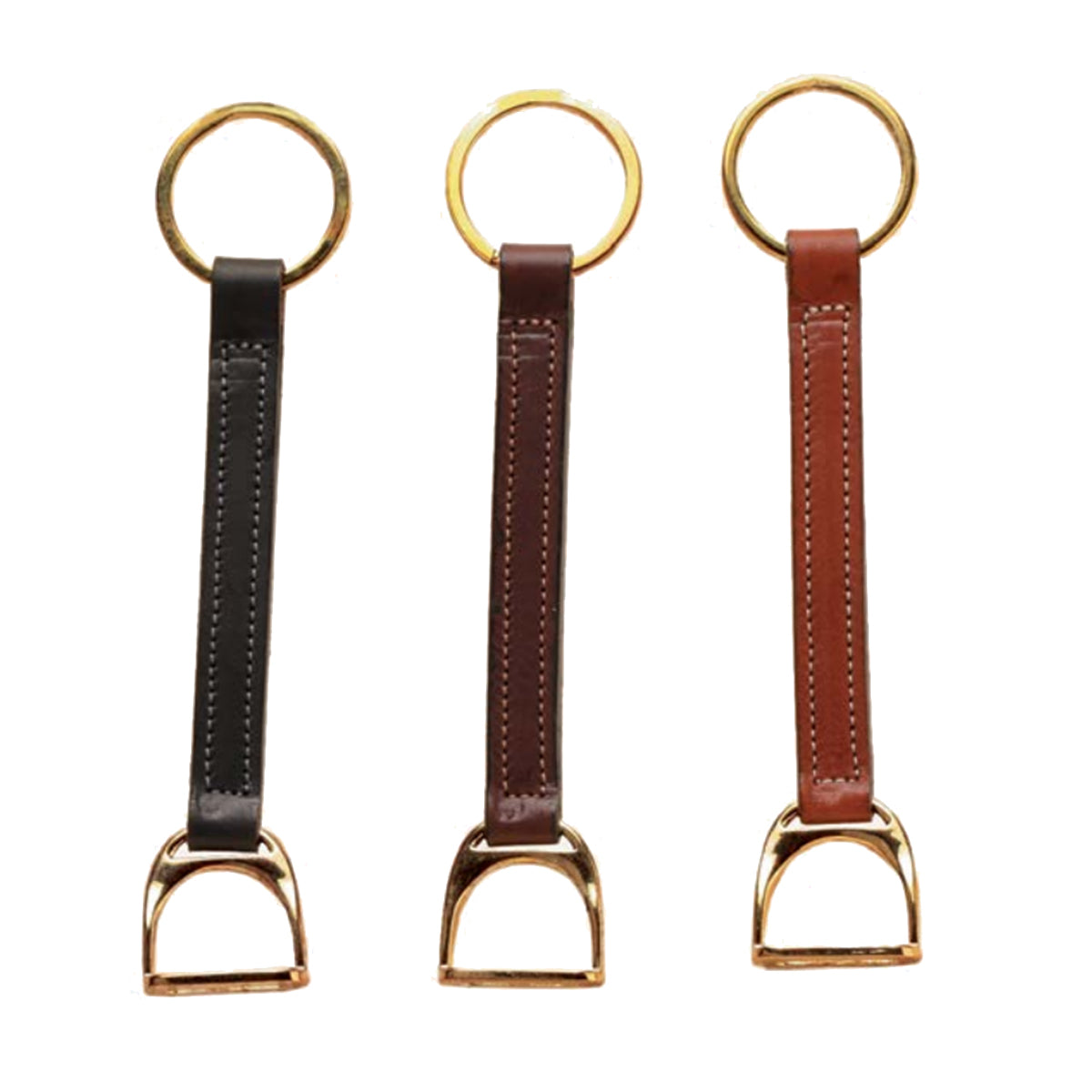 Tory Leather Stirrup Key Fob