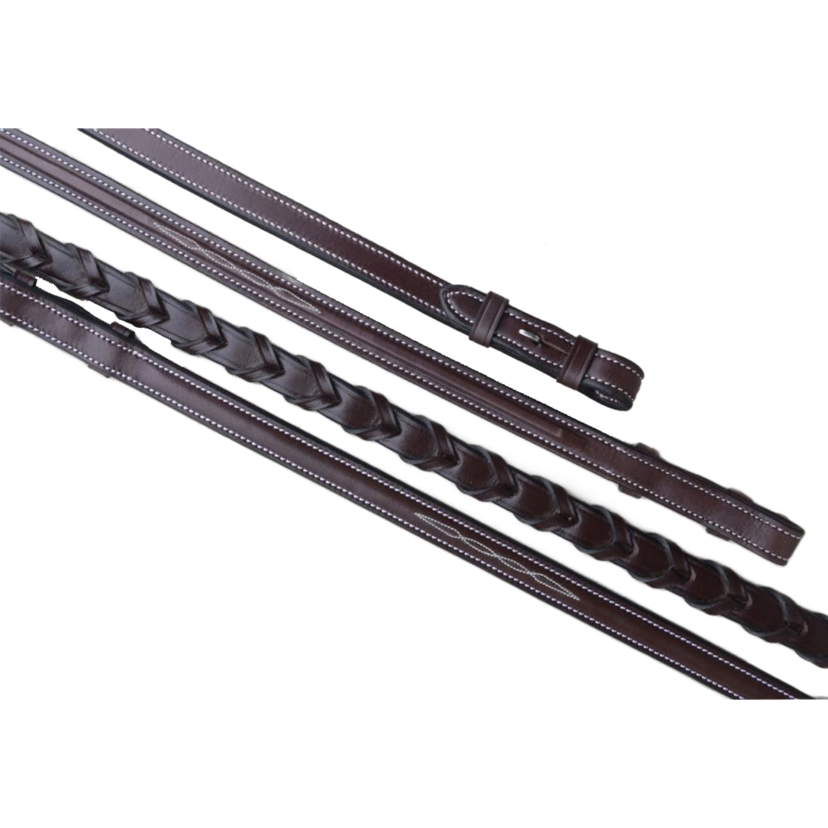 Black Oak by KL Select Fancy Laced Reins