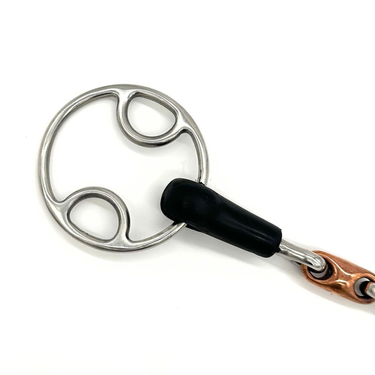 AJR Rubber Copper French Link Beval Bit