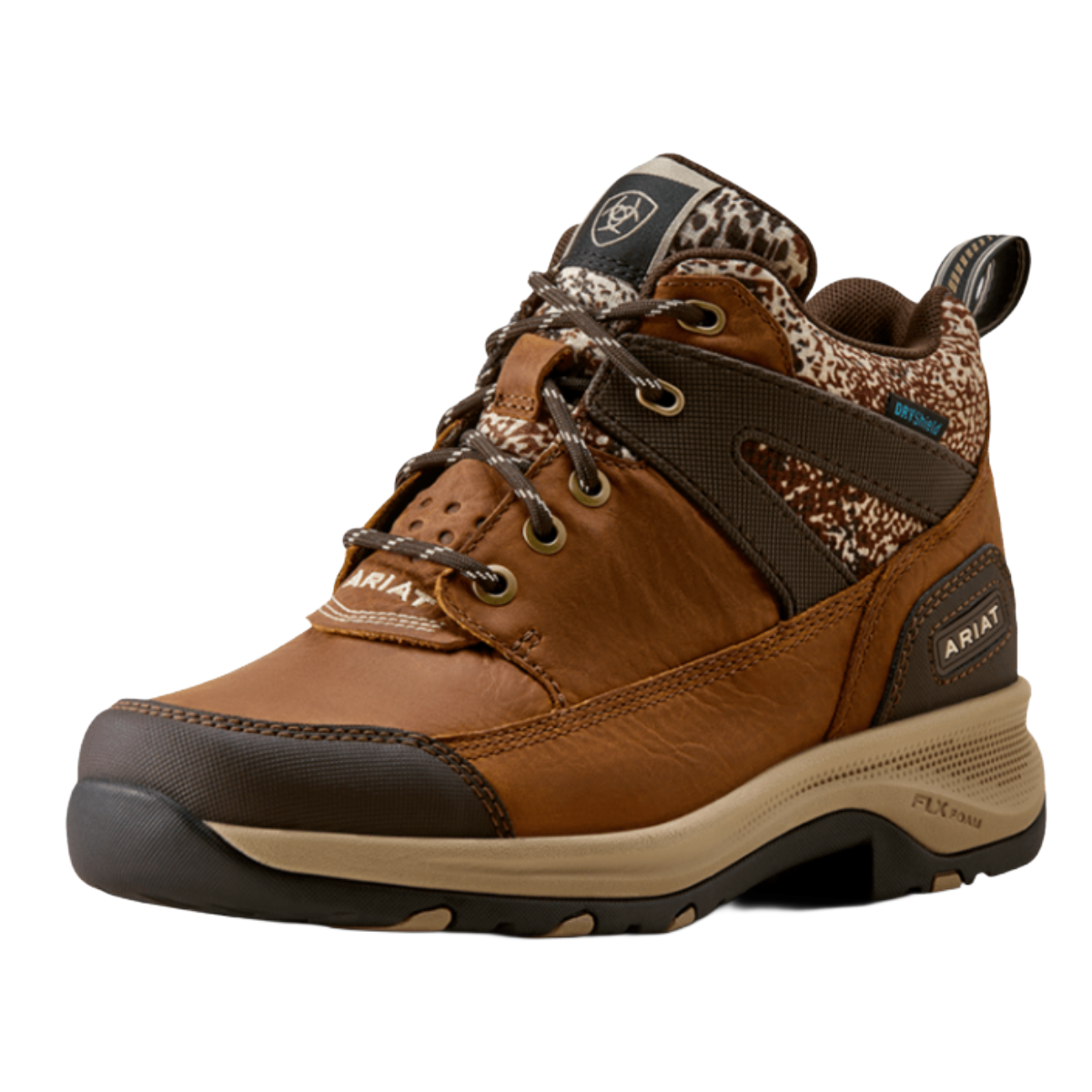 Ariat Women's Terrain Trek Waterproof Boot-Natural Tan-Front Side View