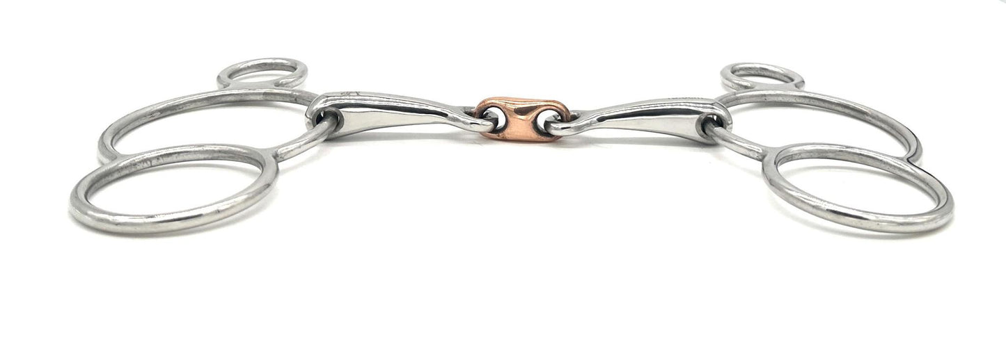 Jake Adams Small Copper Double Jointed Elliptical 2 Ring Bit