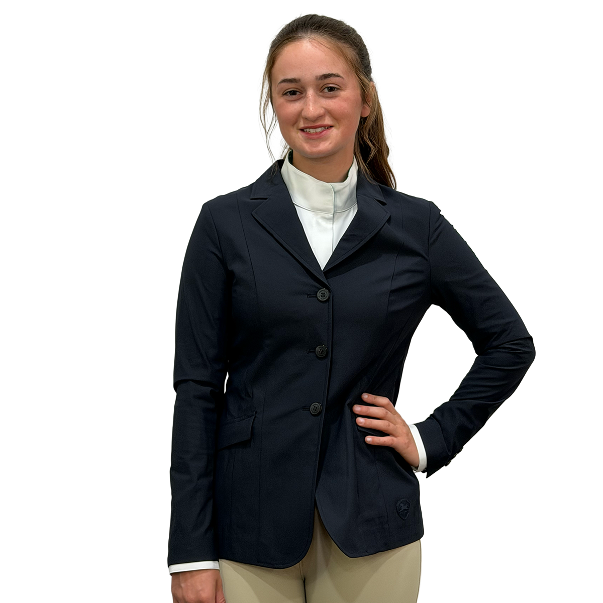 RJ Classics Women's Legacy Lite Show Coat-Navy-Front View