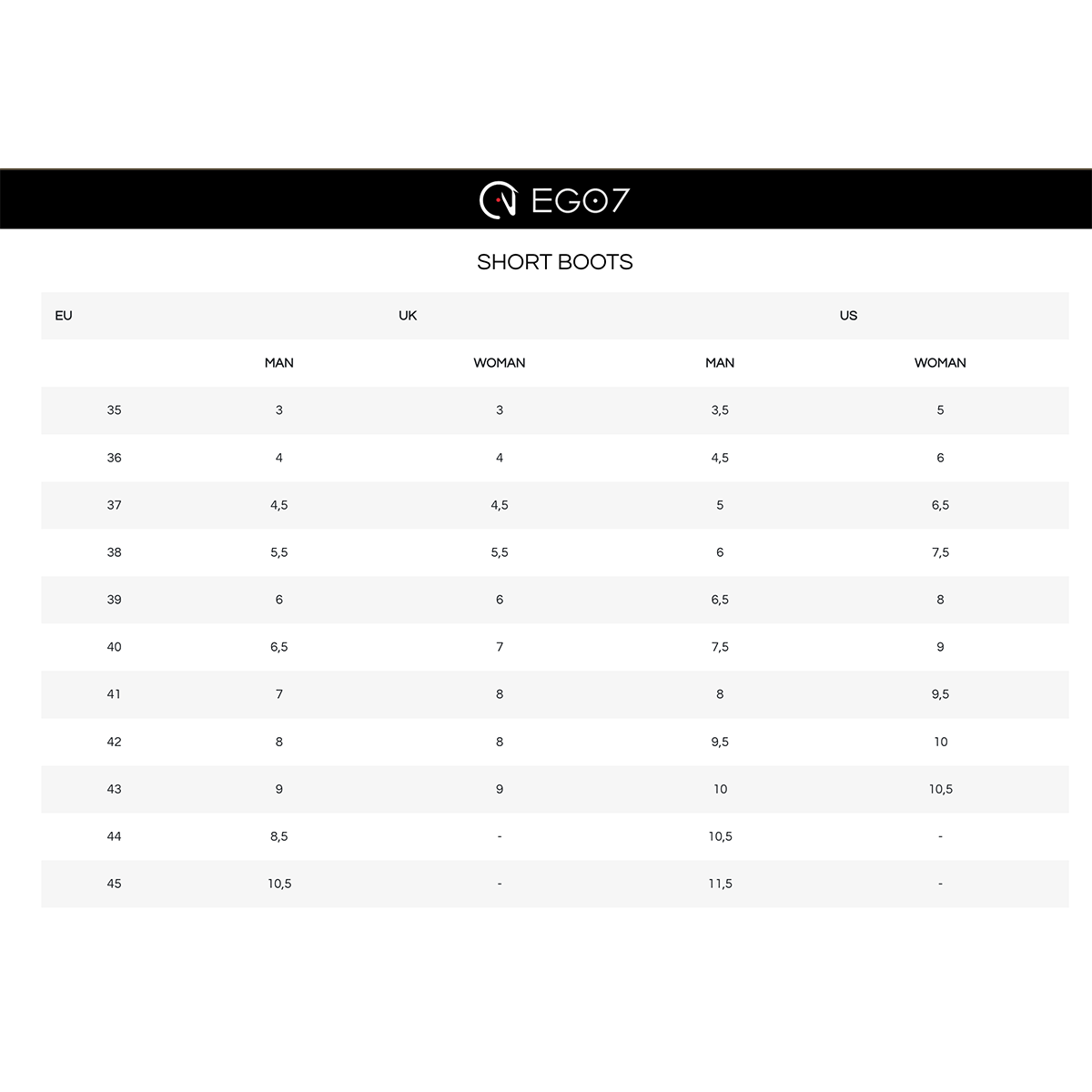 EGO7 Contact Short Boots