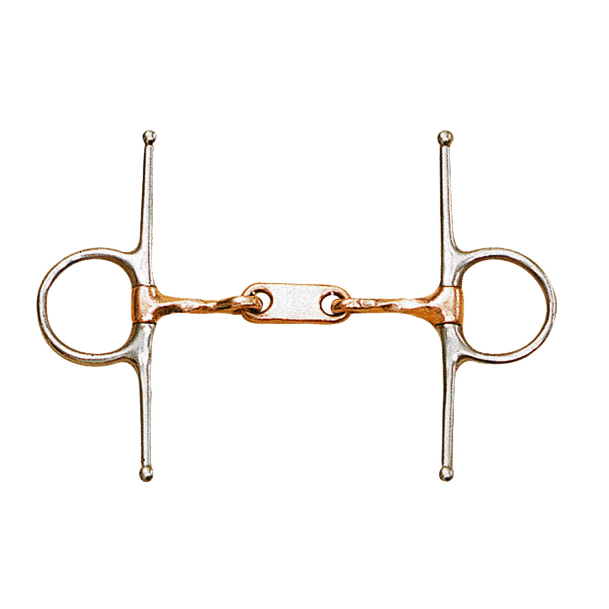 Centaur Stainless Steel Dr Bristol Full Cheek with Twisted Copper Mouth Bit