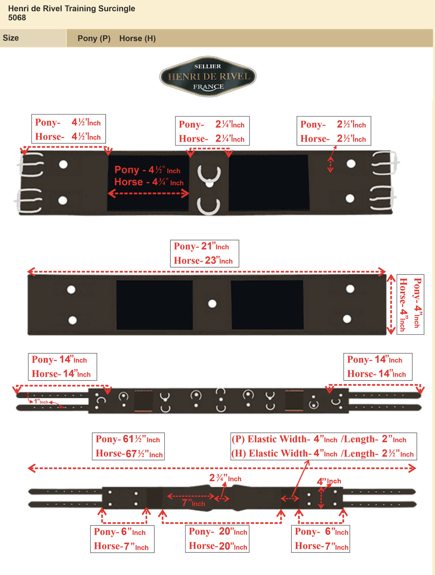 HDR Training Surcingle