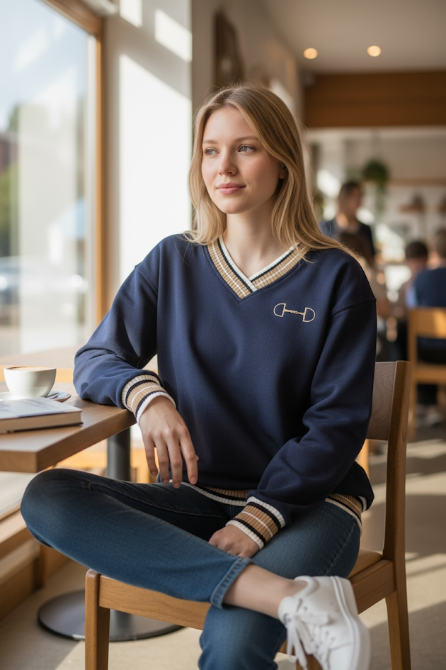 Equine & Design Anne Varsity Sweatshirt