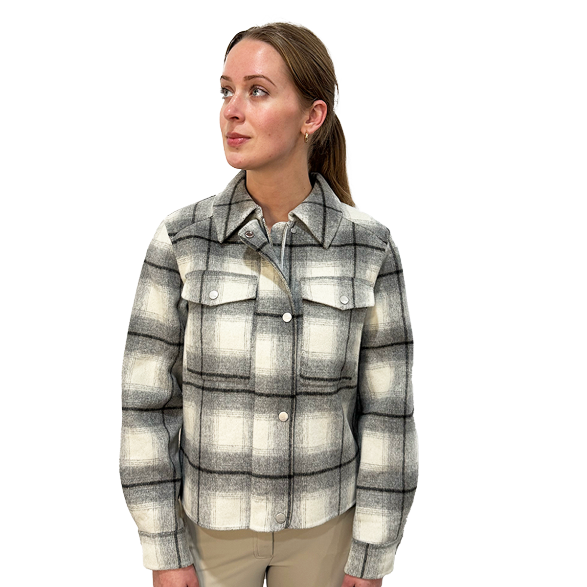 Large Capacity Waterproof Casual Classic Checkered Print Slogan Patch Decor 5/A Baker Fleece Quarter Sheet | Farm House Tack main image 3