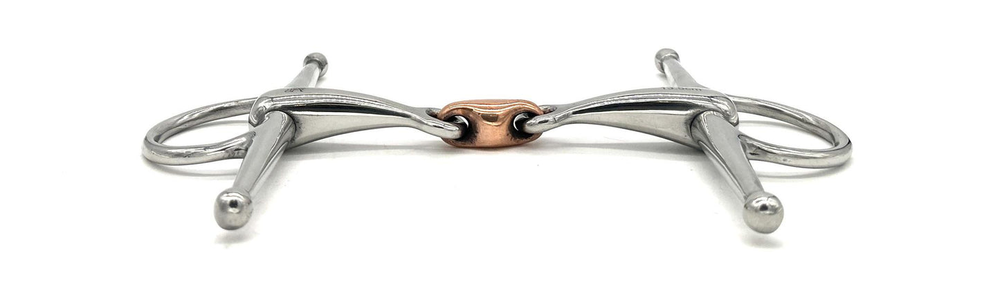Jake Adams Small Copper Double Jointed Elliptical Full Cheek Bit