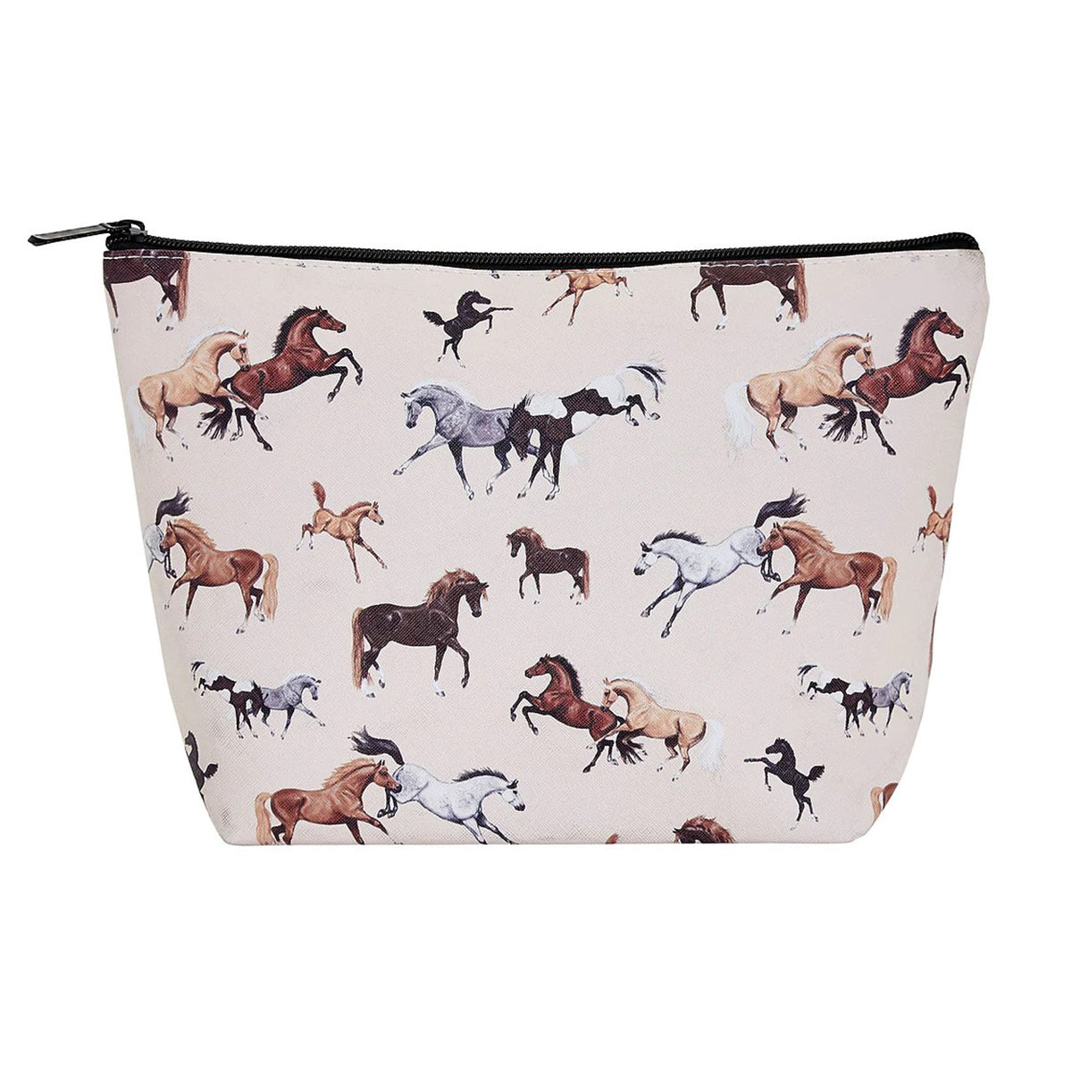 AWST Int'l "Lila" Horses All Over Cosmetic Pouch