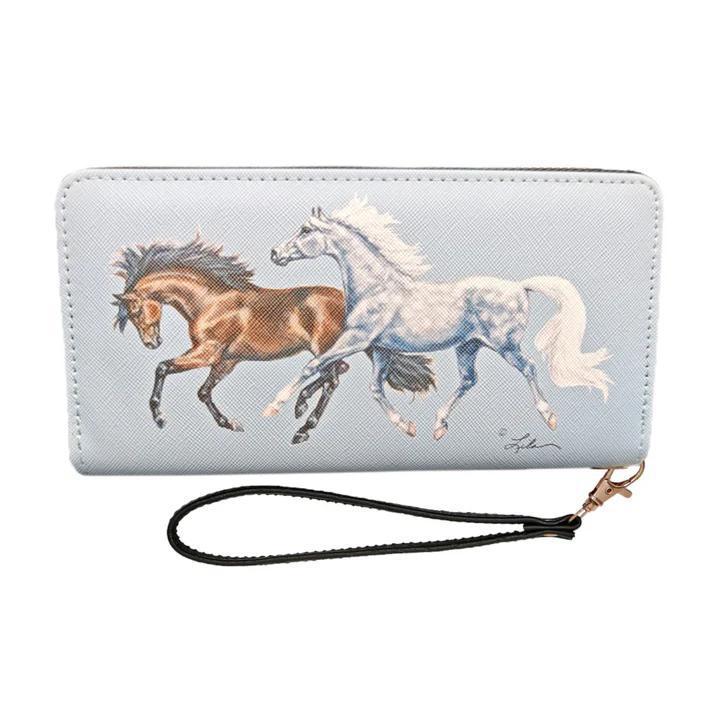 AWST Int'l Lila Wallet with Wristlet- Lila Grey Bay
