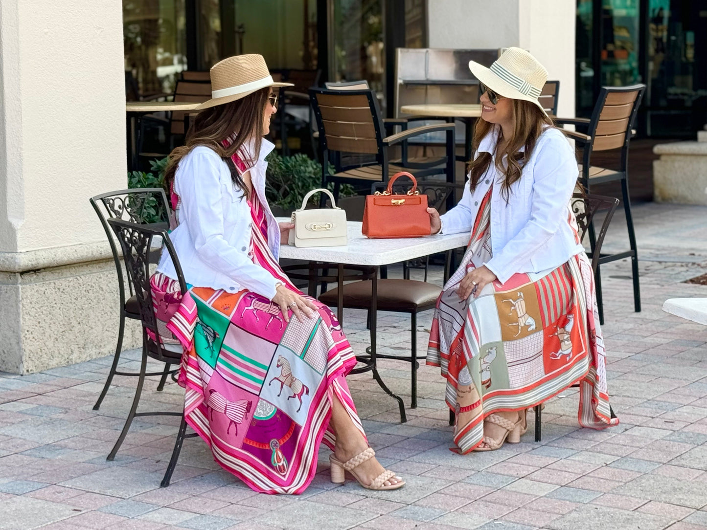 Stacy Bradley Design - Silk Dress - Pink Horse