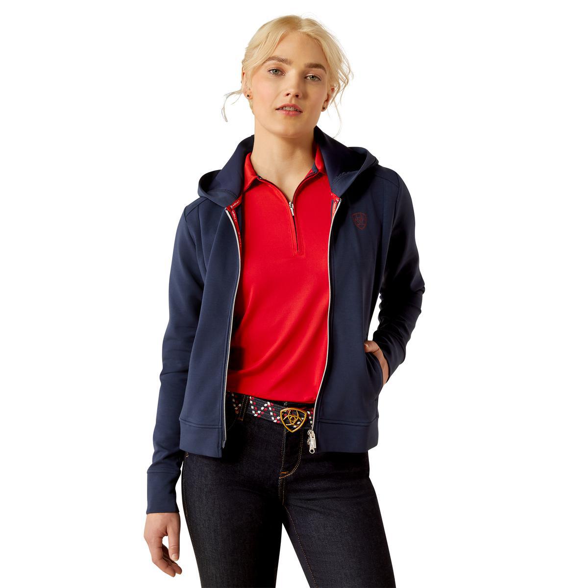 Ariat Team Logo Ladies Full Zip Hoodie | Old Mill Saddlery