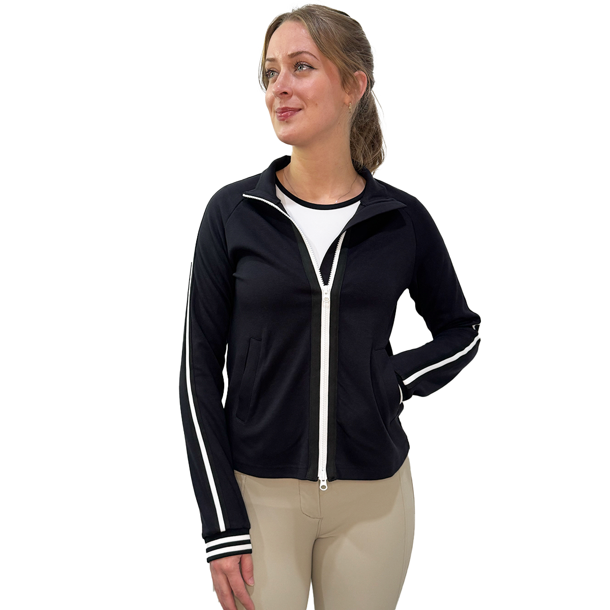 Kastel Long Sleeve Full Zip Black Track Jacket | Farm House Tack