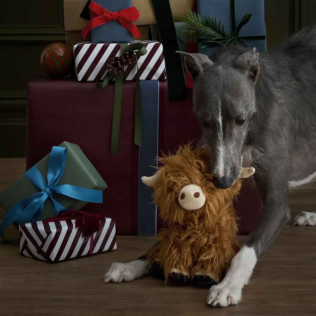 Barbour Highland Cow Dog Toy