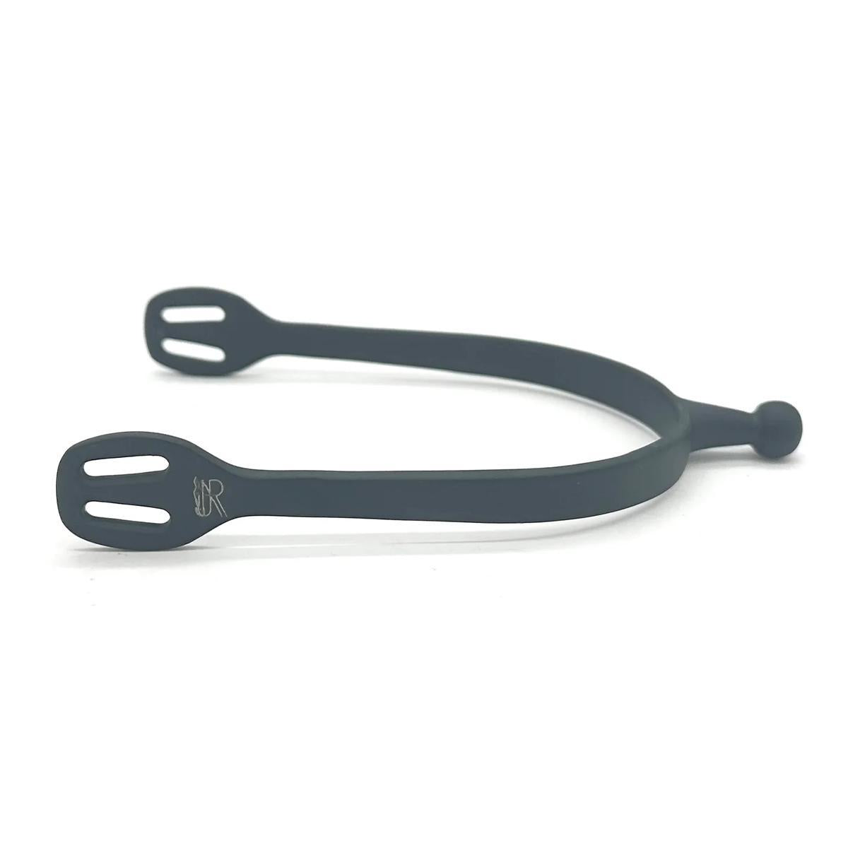 AJR Matte Black Round End Spurs