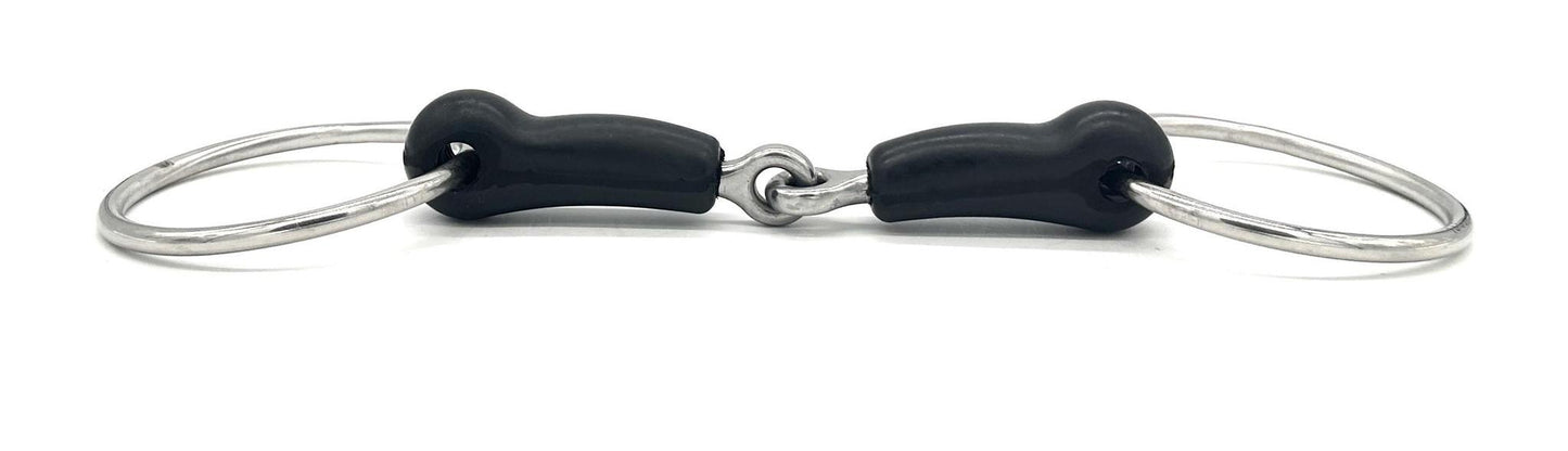 Jake Adams Rubber Single Jointed Loose Ring Bit