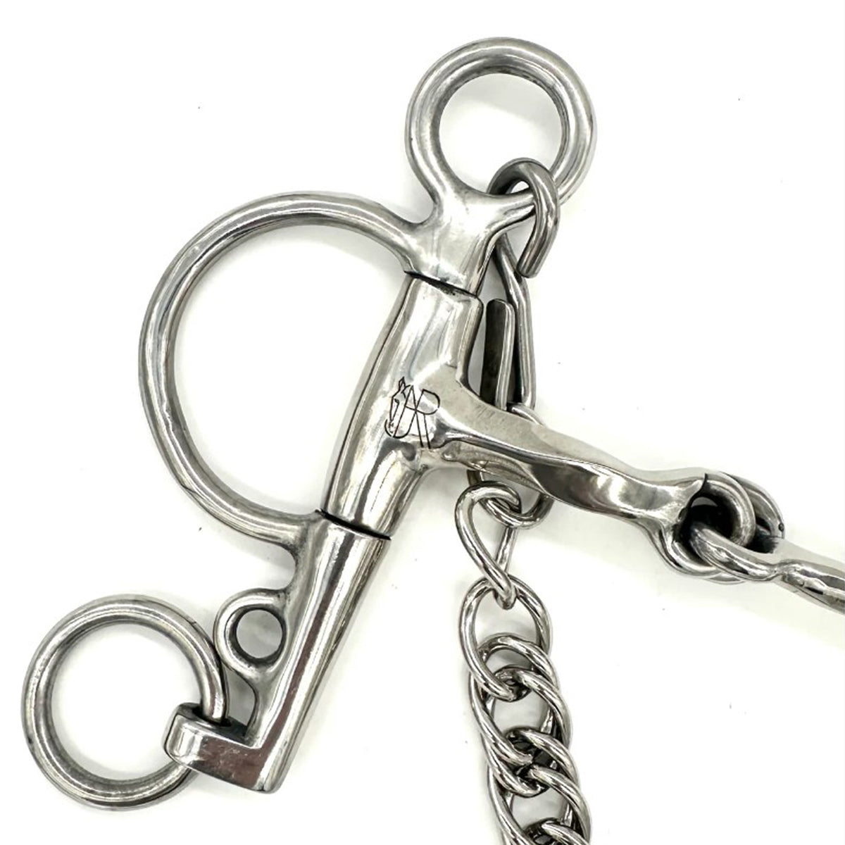 AJR Twisted Locking Dog Bone Pelham Bit