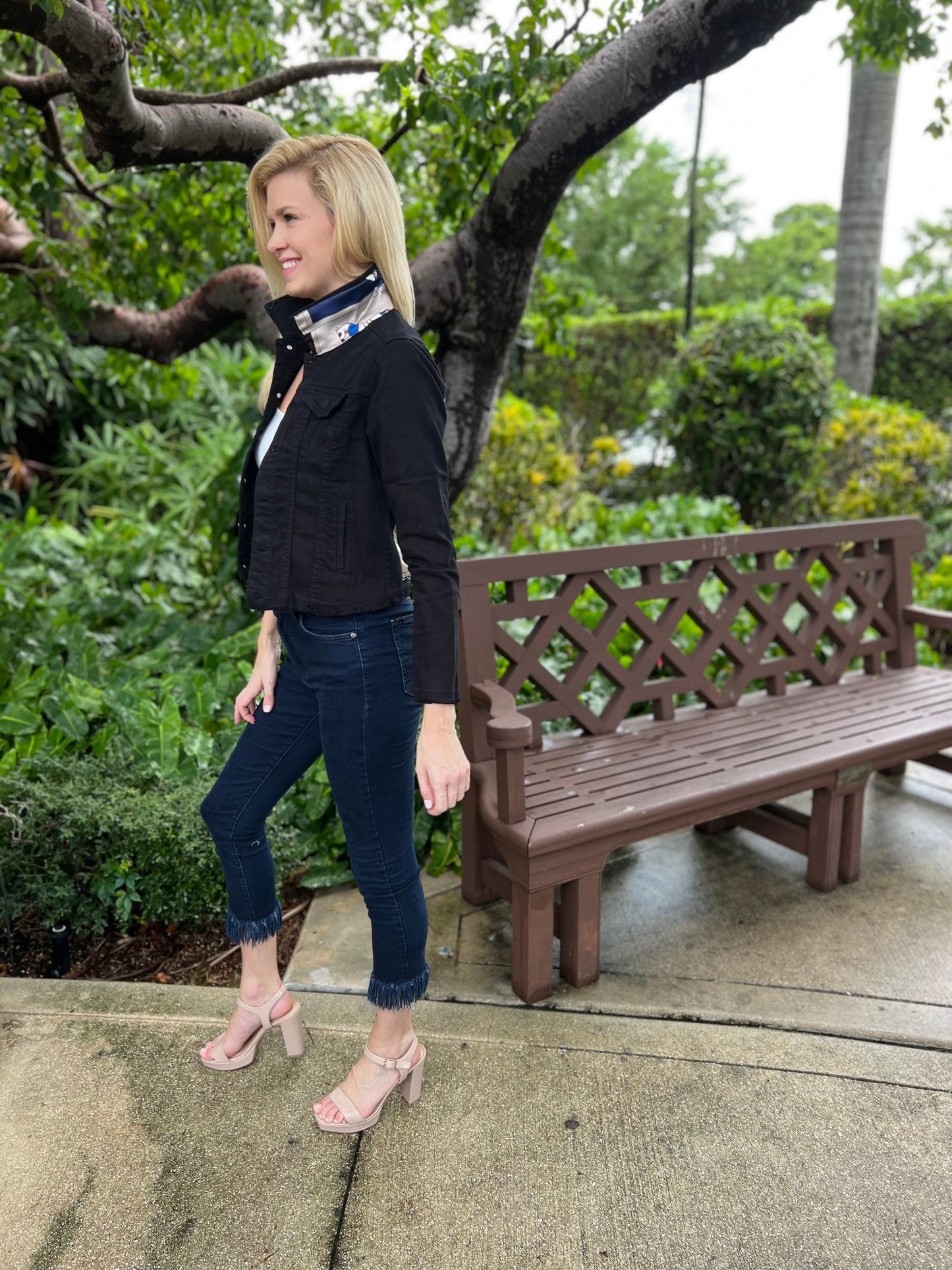 Stacy Bradley Design, The Black Denim Jacket - Designer Horse