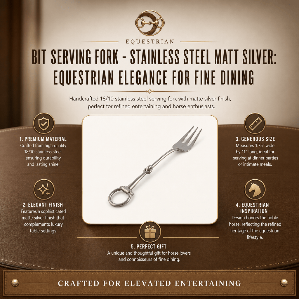 Vagabond House - Bit Serving Fork - Stainless Steel Matt Silver