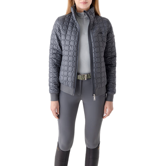Equiline Women's Edae Octagon Quilted Bomber Jacket