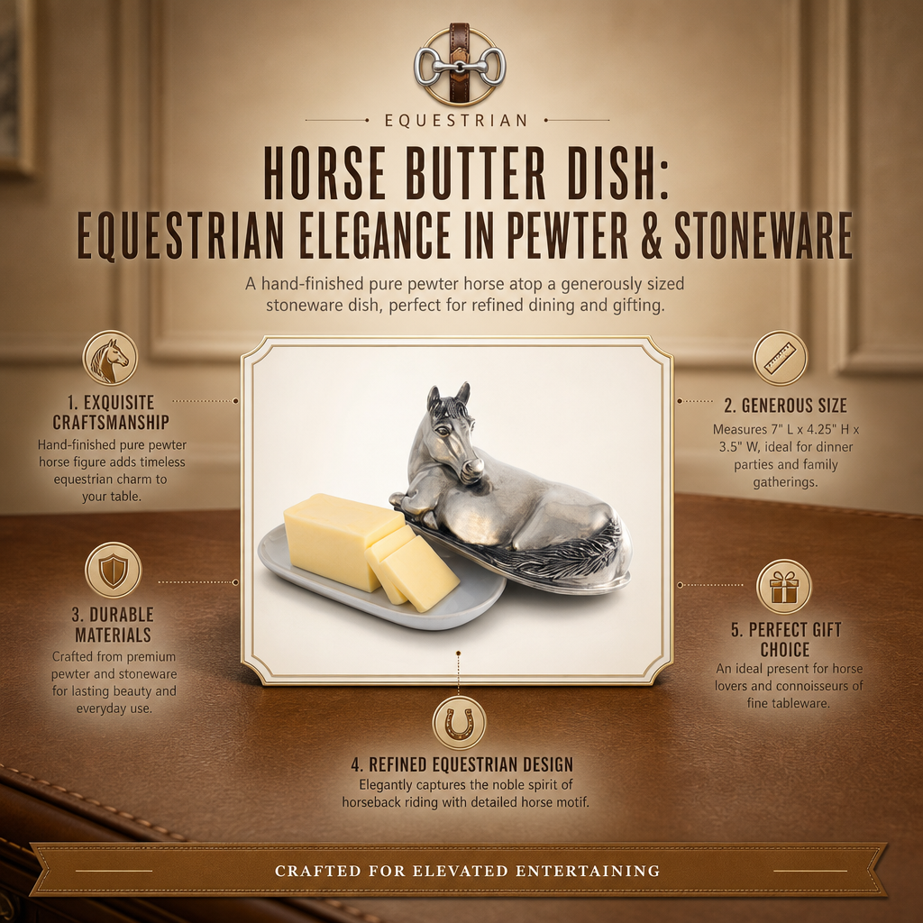 Vagabond House - Horse Butter Dish