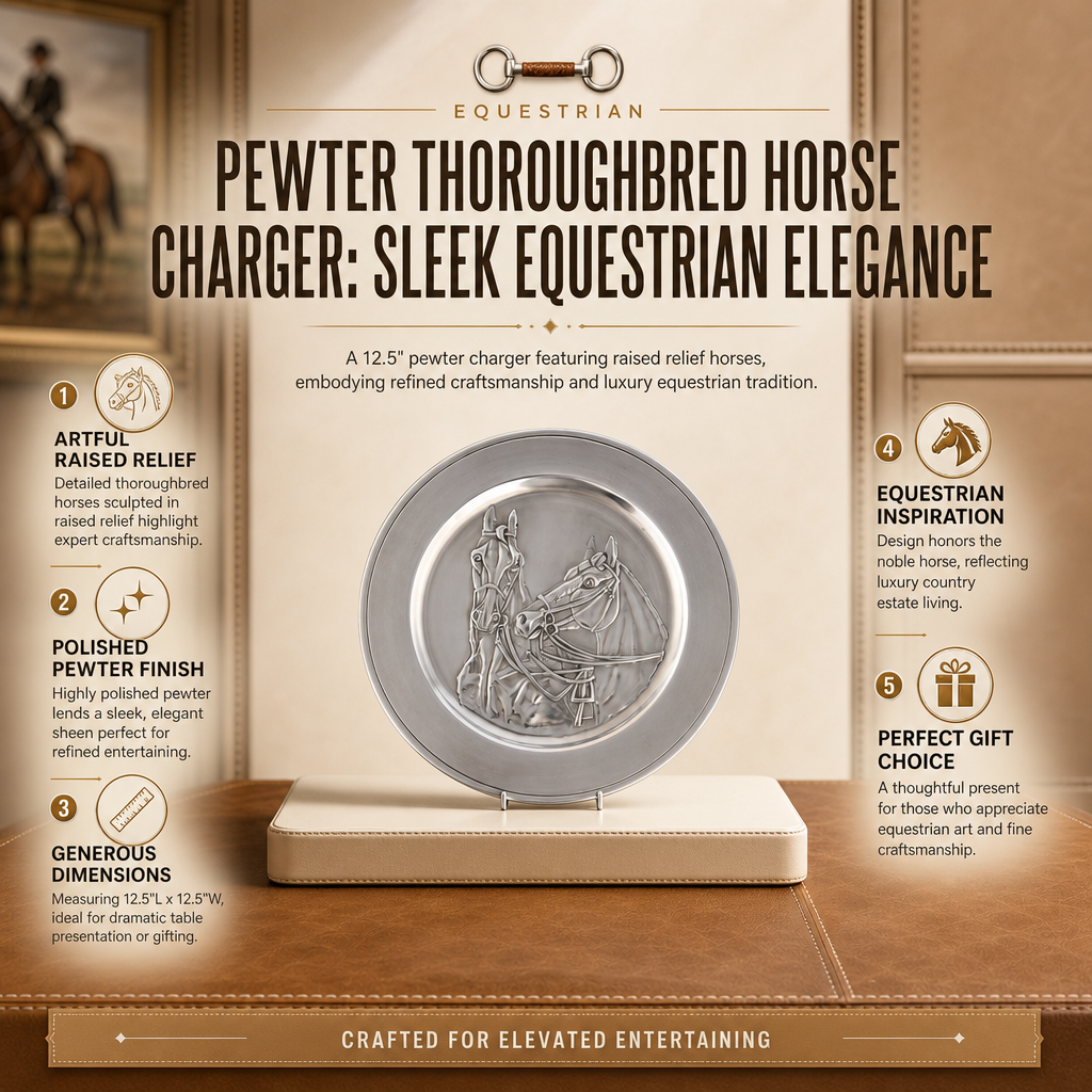 Vagabond House - Pewter Thoroughbred Horse Charger