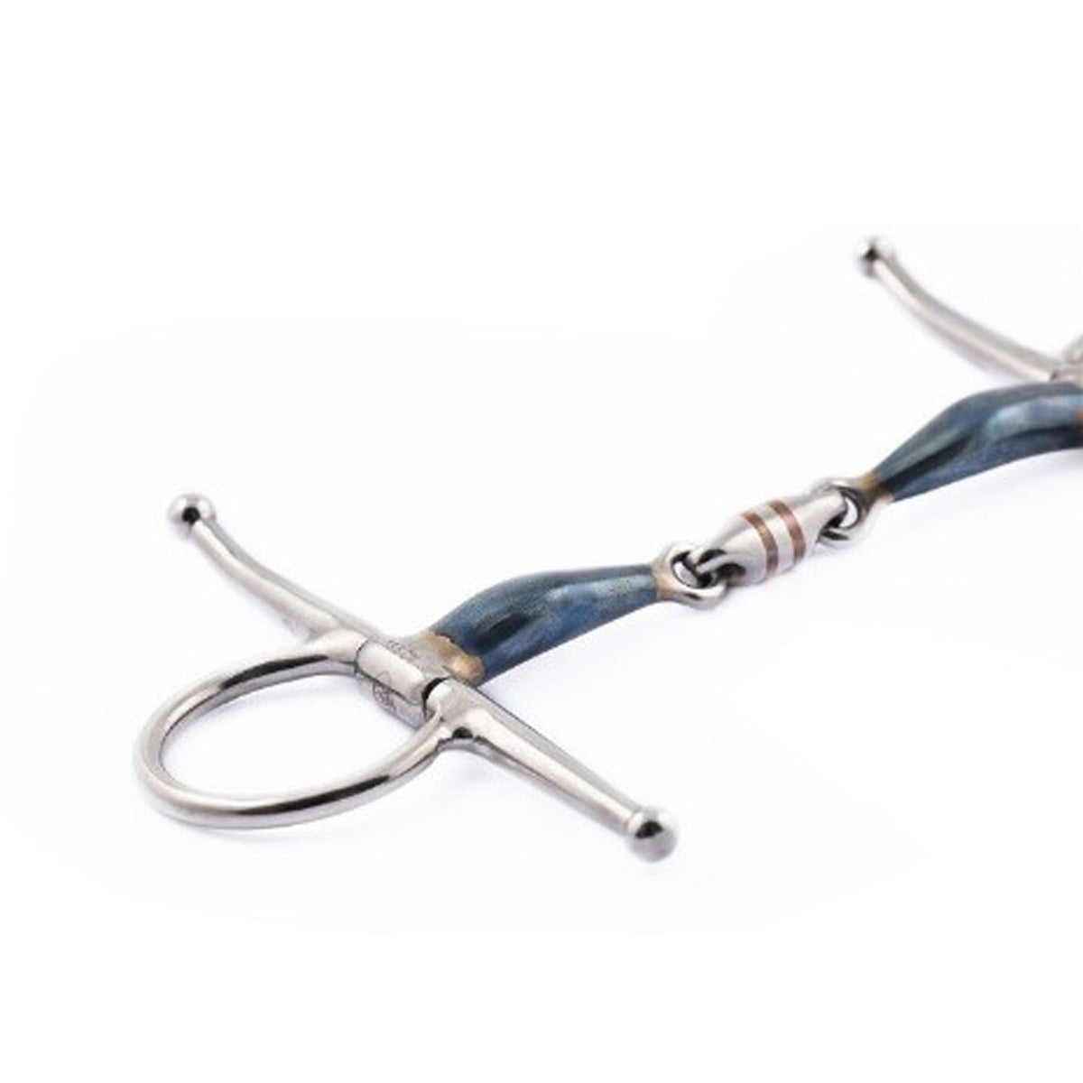 Jump'in Blue Steel French Link Full Cheek Bit