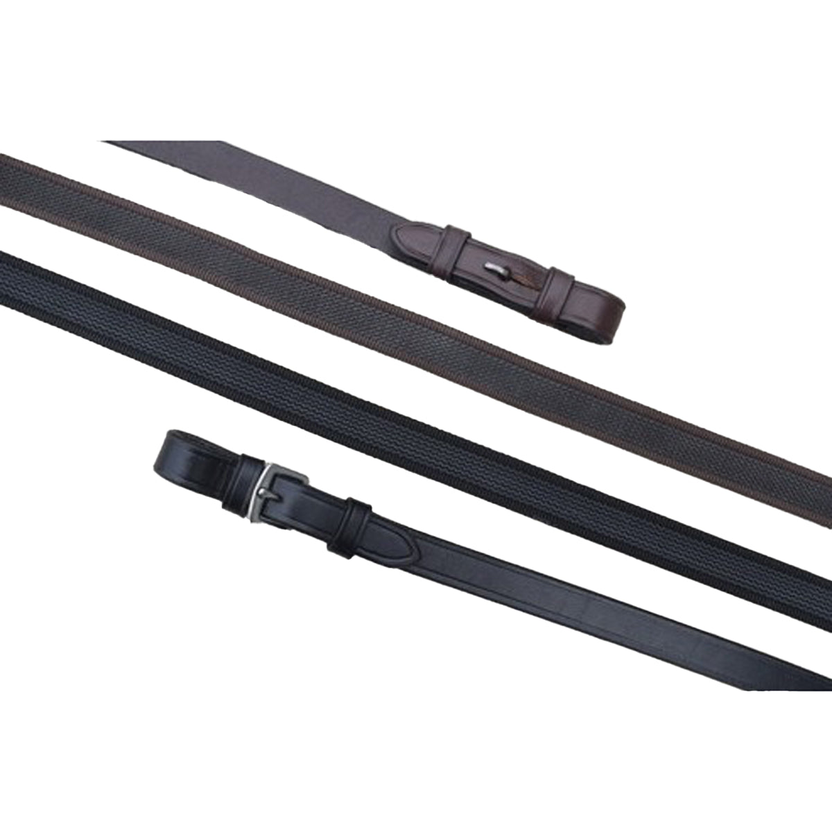 Red Barn by KL Select Monkey Grip Reins