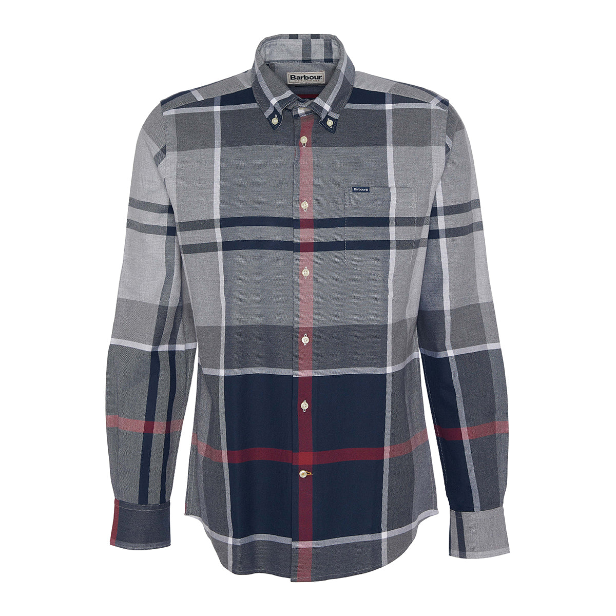 barbour dress shirts Barbour Hillroad Tailored Long-Sleeved Shirt Mens Red Spice Size: M