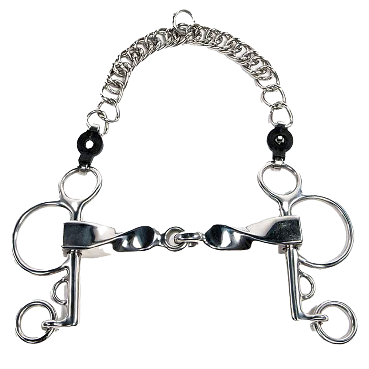 Metalab Jointed Twisted Short Lever Pelham Bit