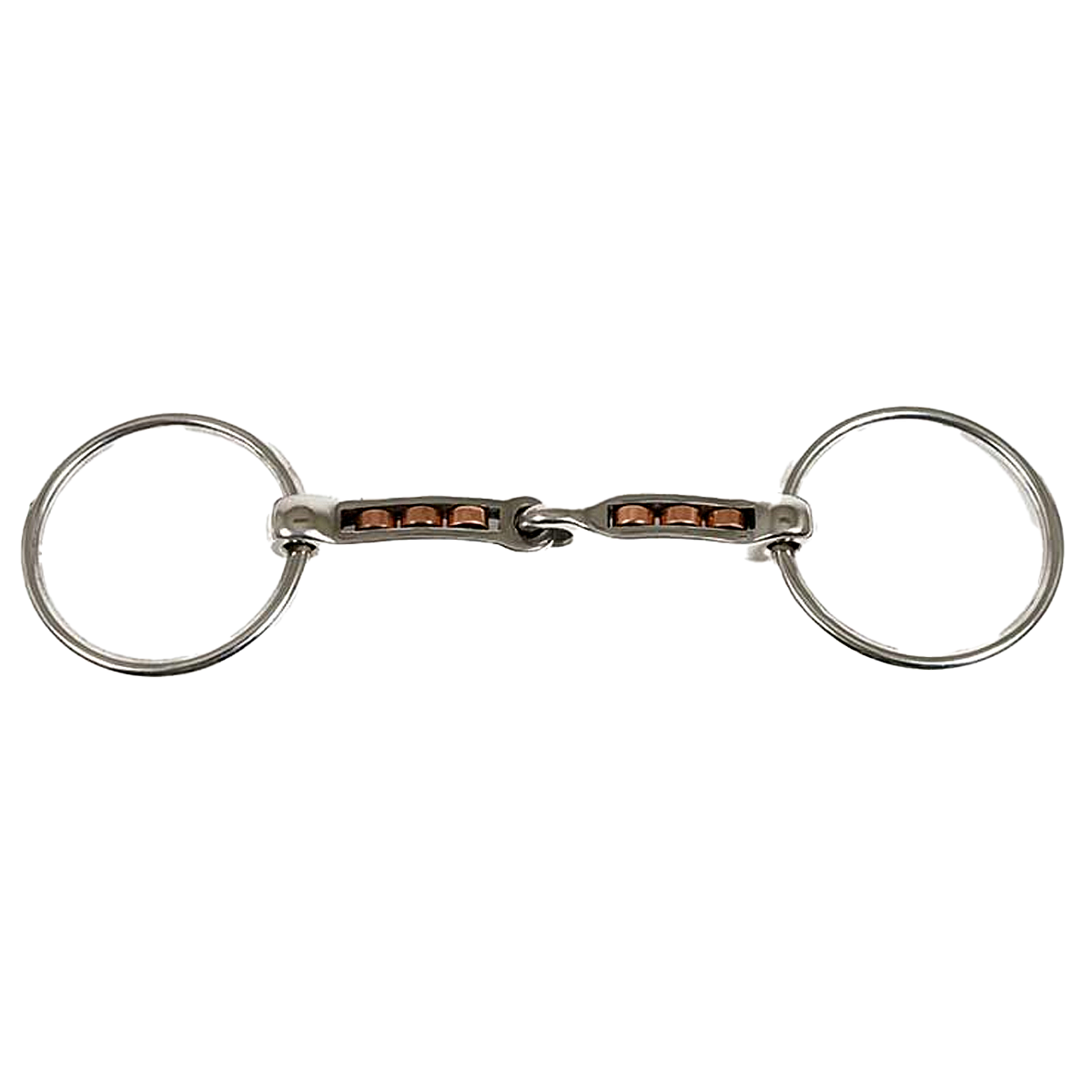 Metalab Mac-Genis Copper Rollers Loose Ring Snaffle Bit