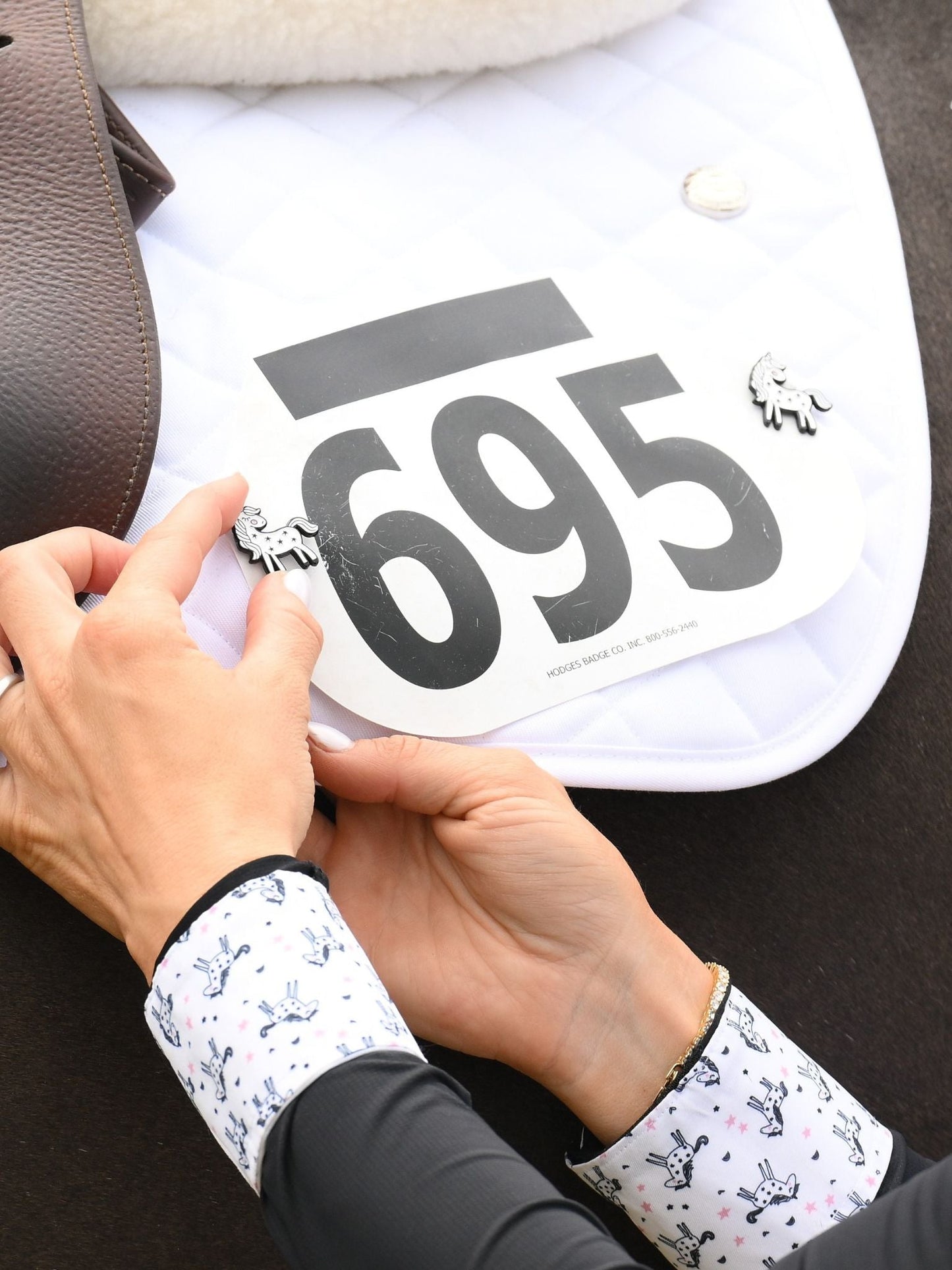 Essex Classics Unicorns Girls Talent Yarn Straight Collar Long Sleeve Show Shirt