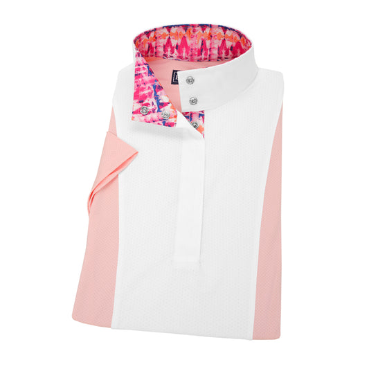 Essex Classics Ladies "Pink Tie Dye" Luna Performance Short Sleeve Show Shirt