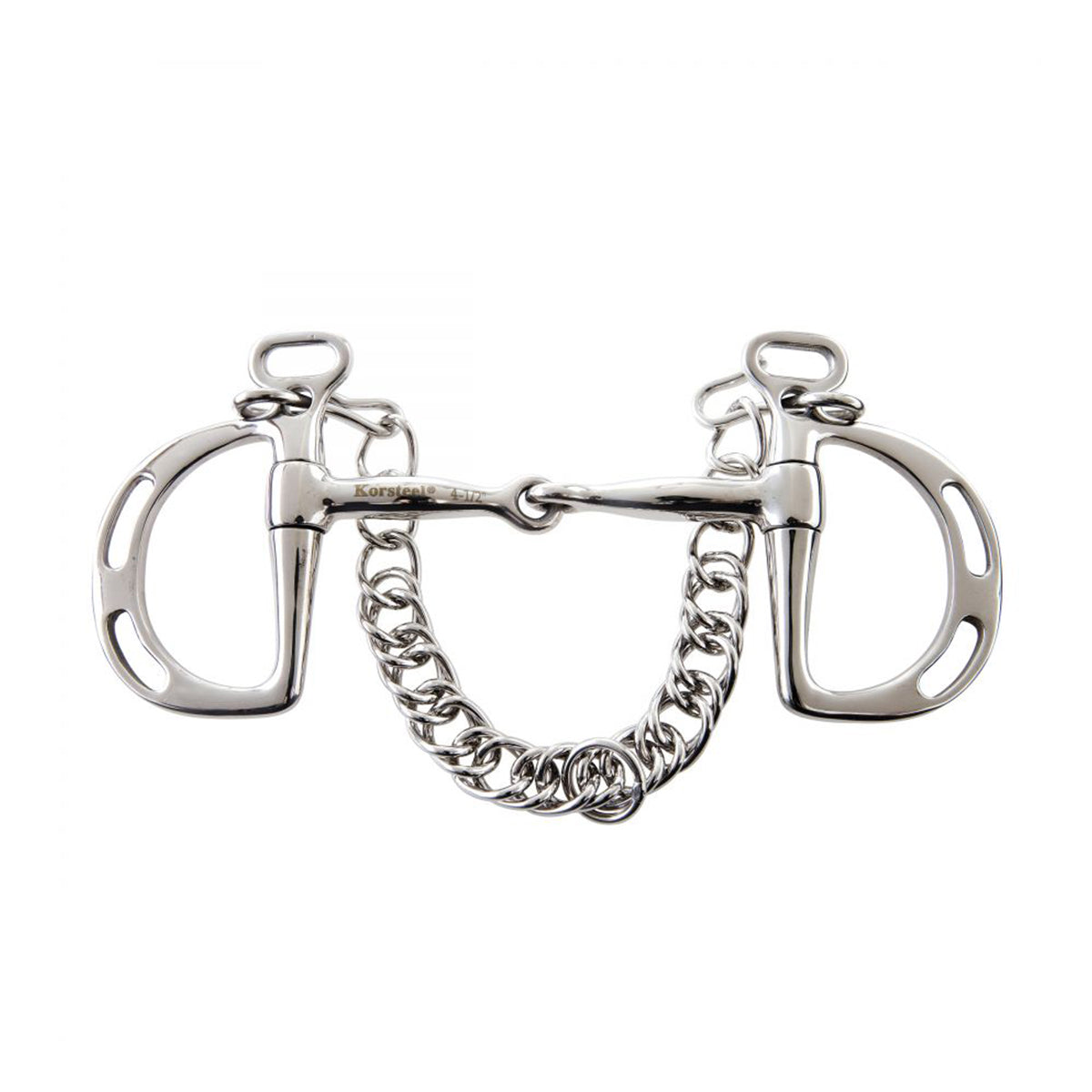 Korsteel Stainless Steel Jointed Slotted Kimblewick Bit