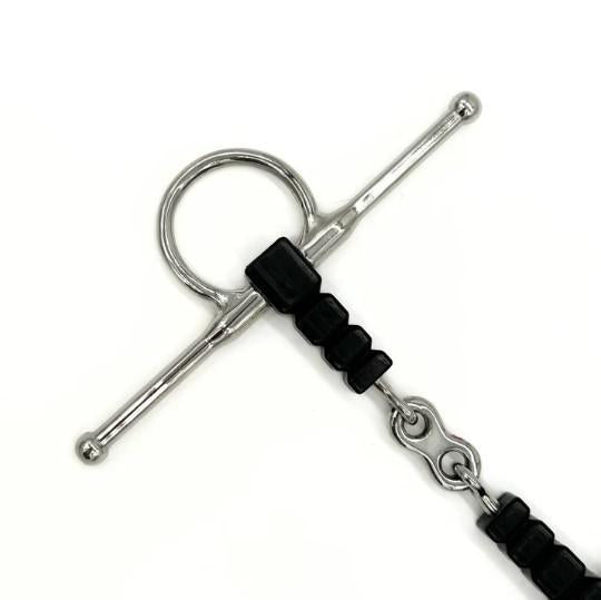 AJR Rubber Block French Link Full Cheek Bit