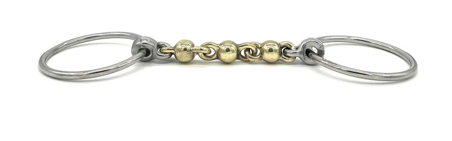 Jake Adams Brass Mouth Waterford Loose Ring Bit