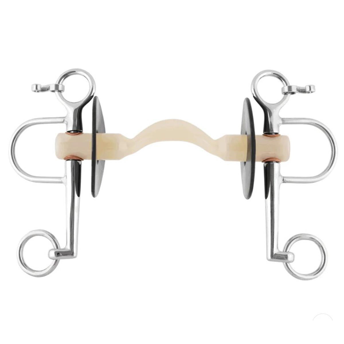 Herm Sprenger NATHE Pelham Soft Mullen Mouth Bit with Port