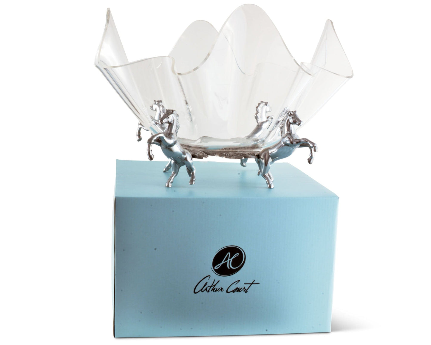 Arthur Court Designs - Horse Stand Acrylic Bowl 14