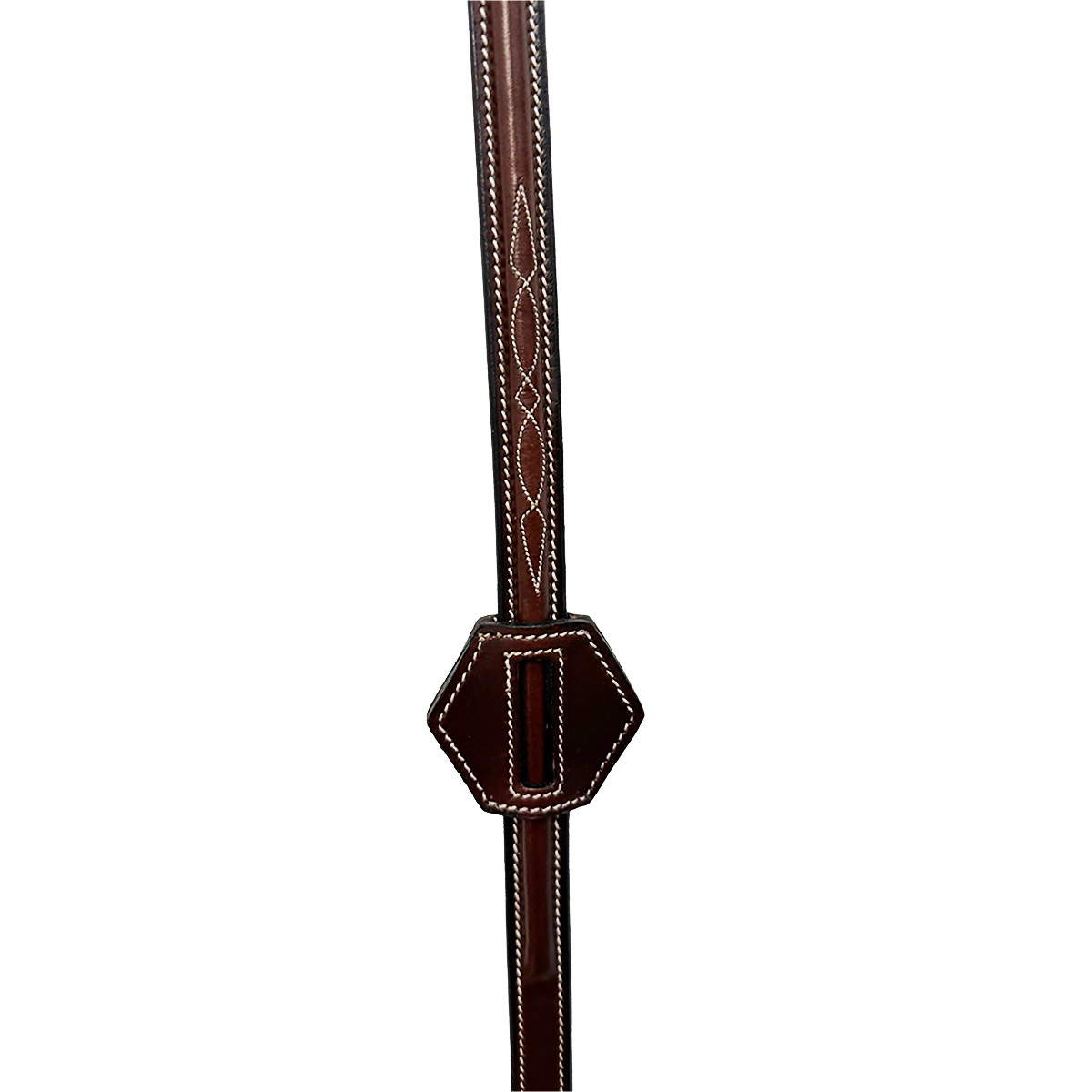 AJR 5/8" Web Reins Raised With Stopper And Leather Grips