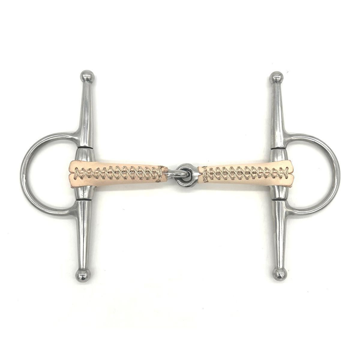 Jake Adams Single Jointed Leather Covered Full Cheek Bit